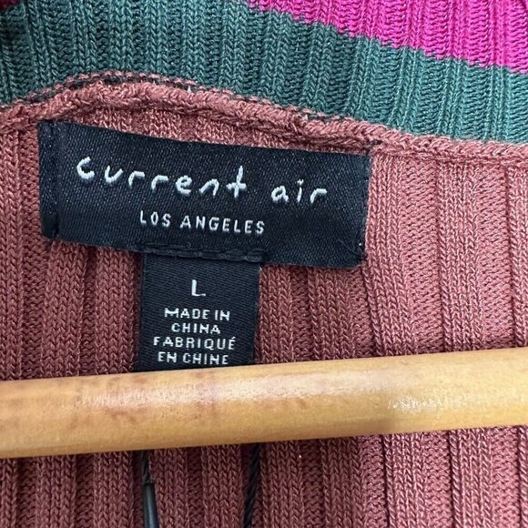 Current Air Colleen Sweater Dress Size L Ribbed Knit Midi - Picture 5 of 14